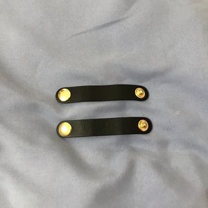 Faux Leather Strap Adjust Snap Buckle For Handbag/Backpack 7cm (2 Pcs)